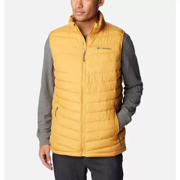 Columbia Men's Puffer Thermal Reflective Omni-Heat Slope Edge Vest Gold XXL‎